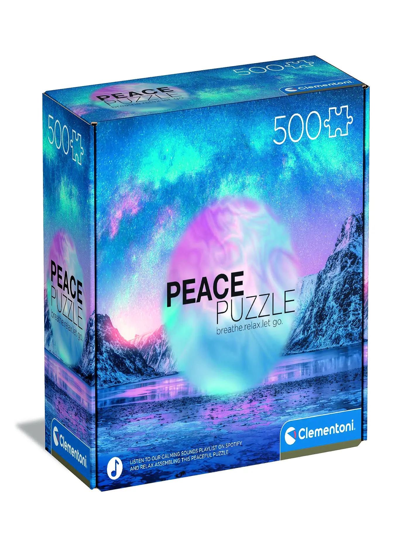 CLEMENTONI | Puzzle - Peace Light Blue 500 Teile | 